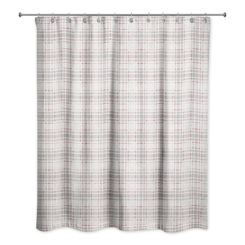 Gracie Oaks Cairnbrook Plaid Single Shower Curtain Wayfair